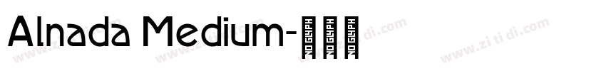Alnada Medium字体转换